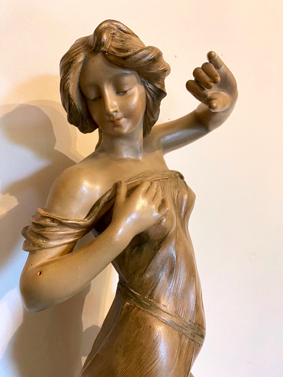 Terre cuite femme signée Aristide de Ranieri-photo-2