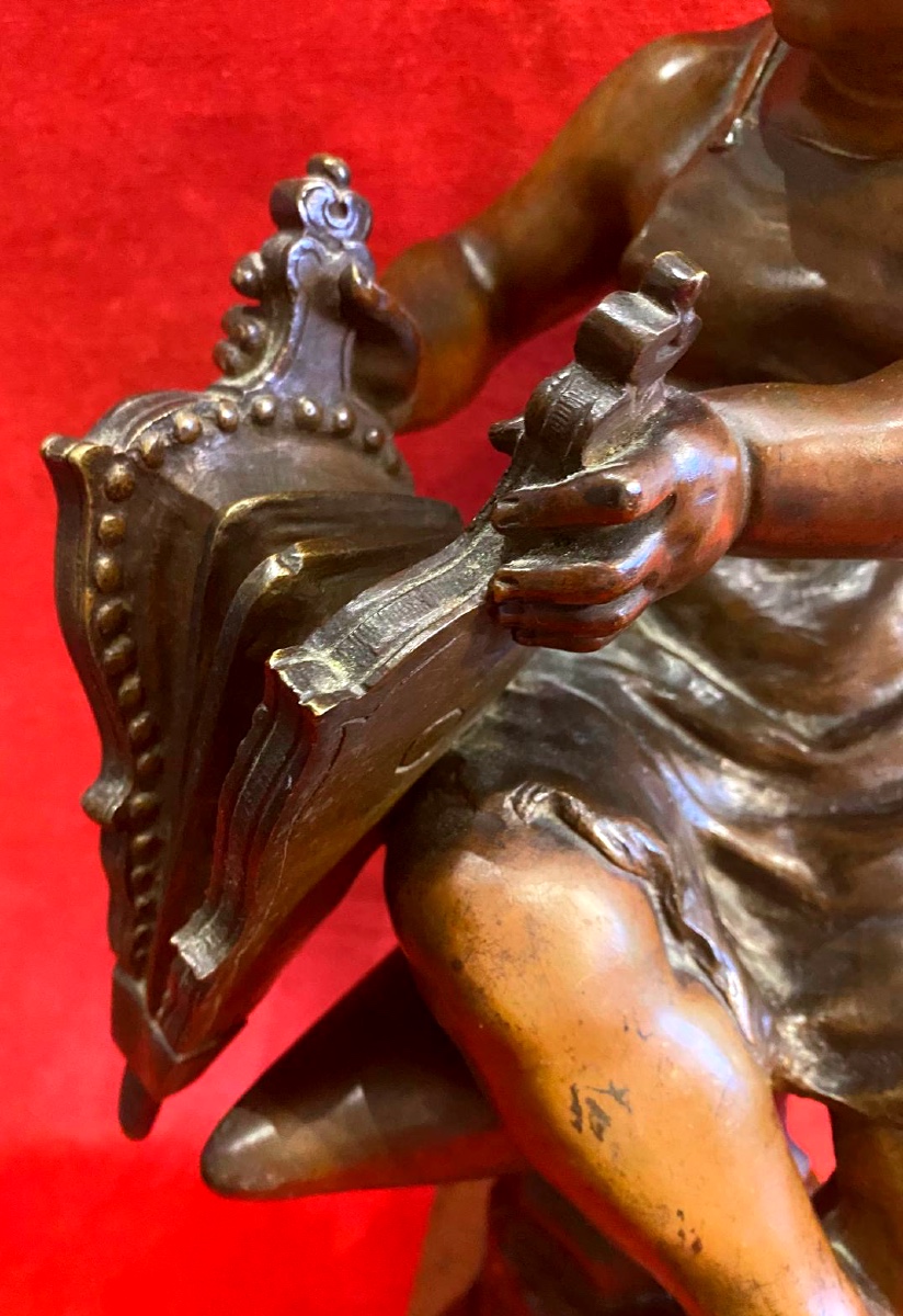 Bronze “child Blacksmiths” By Cyprian Godebski-photo-2