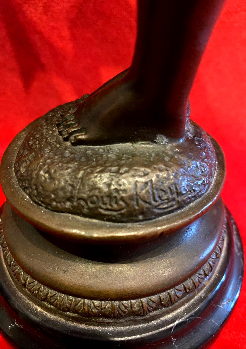 Bronze signé Louis Kley-photo-4