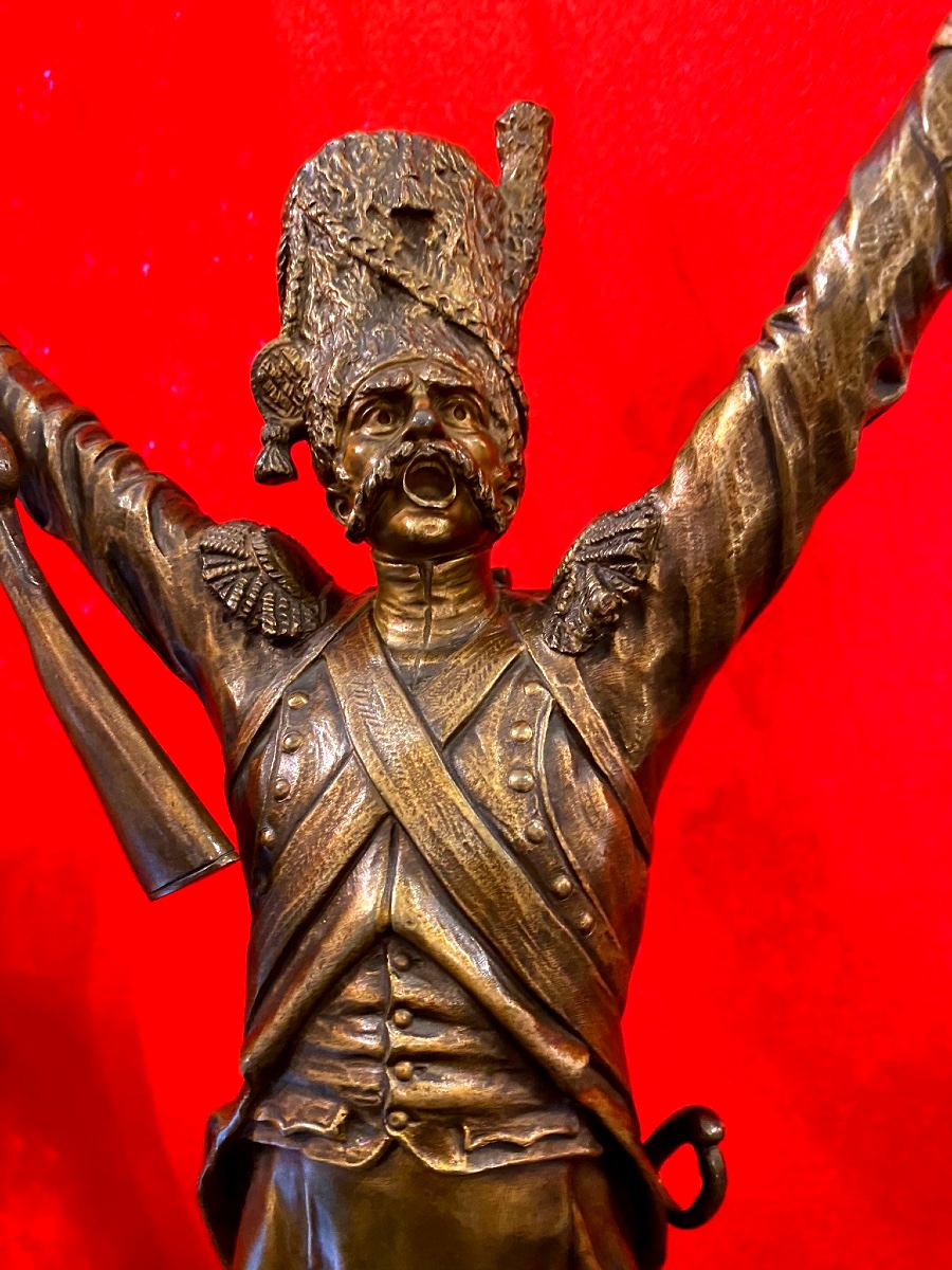 Bronze « vive l’empereur » de Desiré Grisard-photo-2