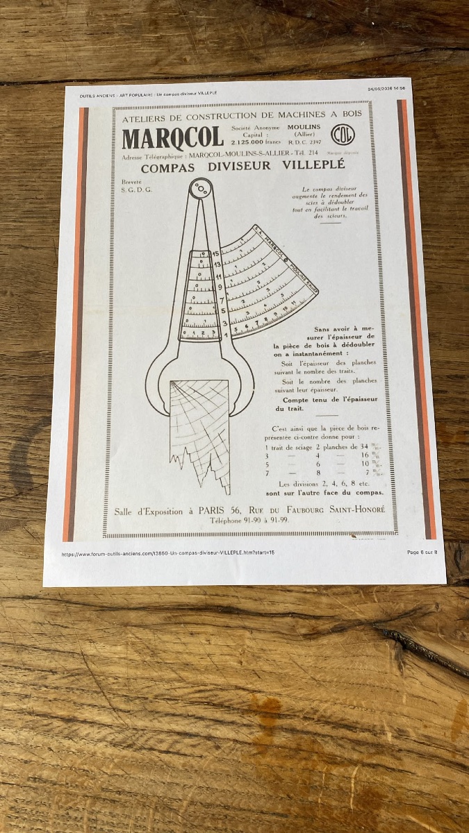 Villepé Dividing Compass-photo-2