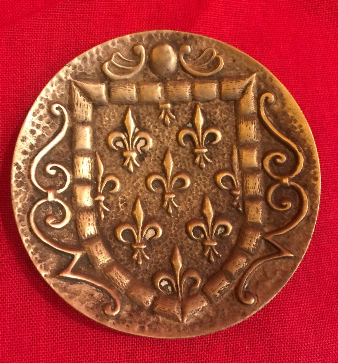 Vide Poche Fleur De Lys En Bronze M.leverrier