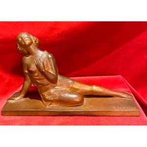 Terracotta Statue Signed G.deblaize