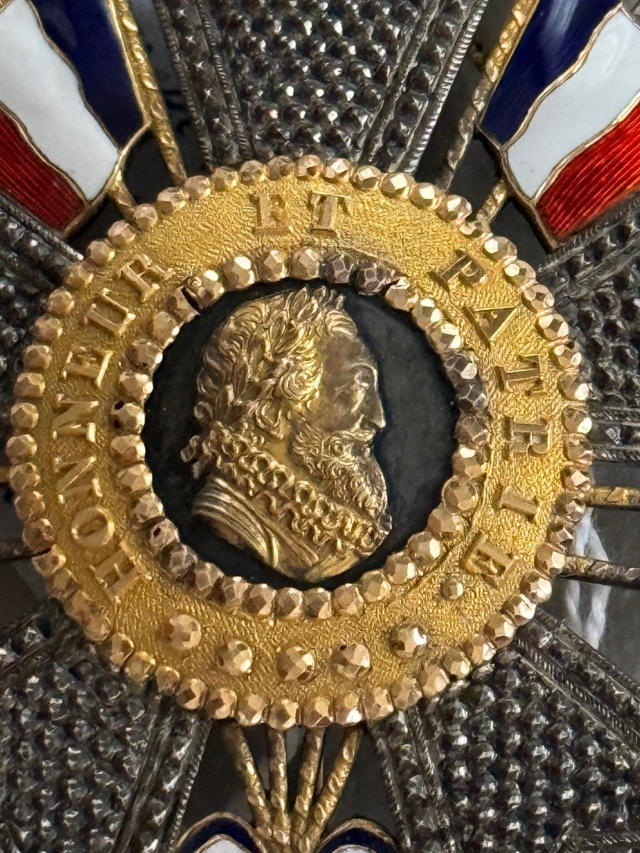 PLAQUE de GRAND CROIX  l’ORDRE de la LEGION d’HONNEUR  Modèle  MONARCHIE de JUILLET 1830-1848-photo-2