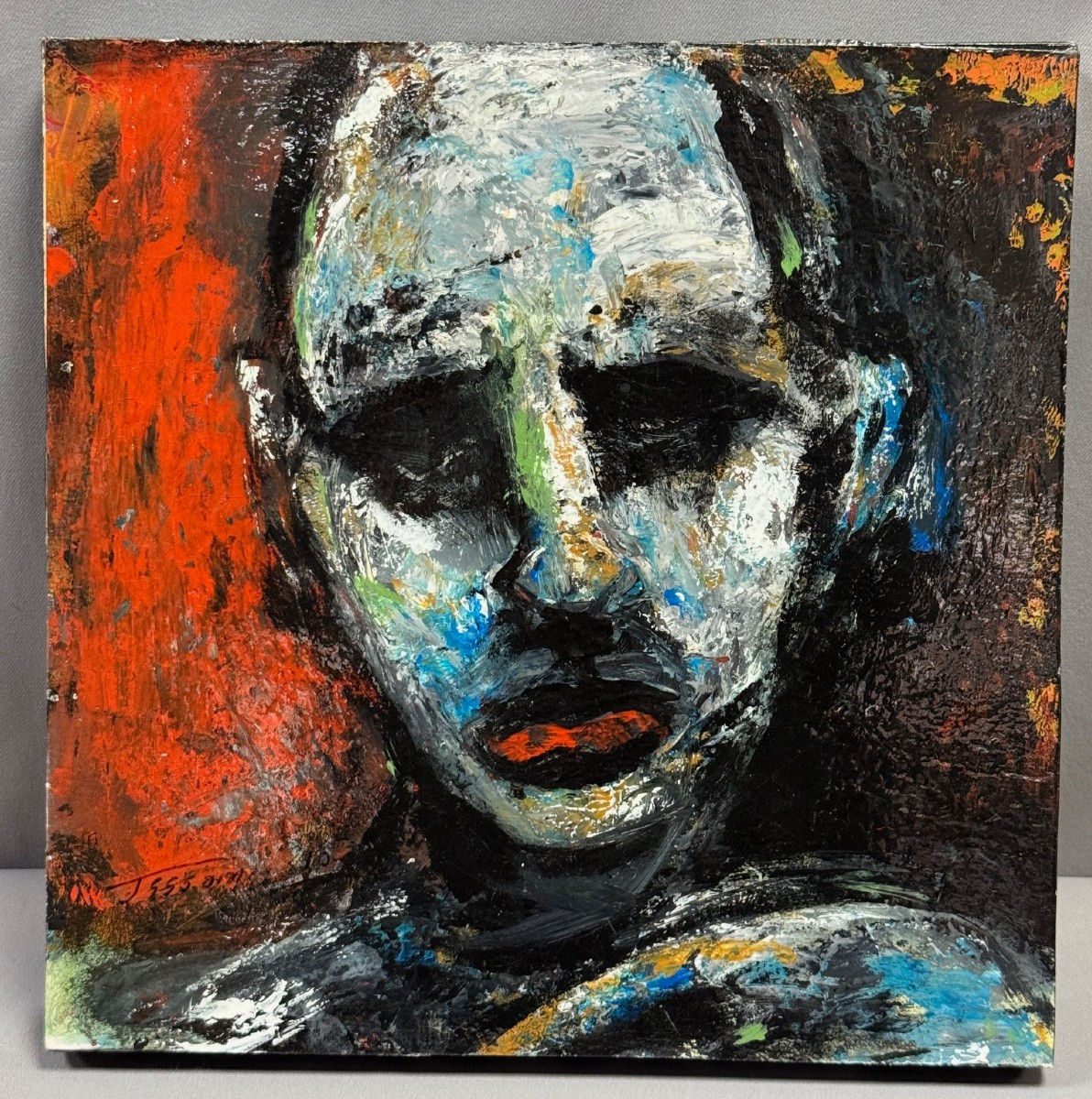 JESSOMME Len : TABLEAU de Len JESSOMME (1968-)Jeune Artiste Canadien (Hamilton)-photo-7