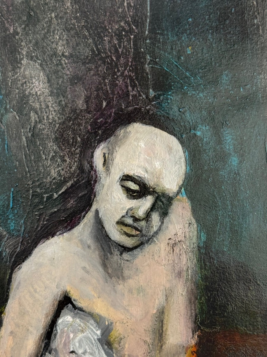 JESSOMME Len : TABLEAU de Len JESSOMME (1968-)Jeune Artiste Canadien (Hamilton)-photo-3