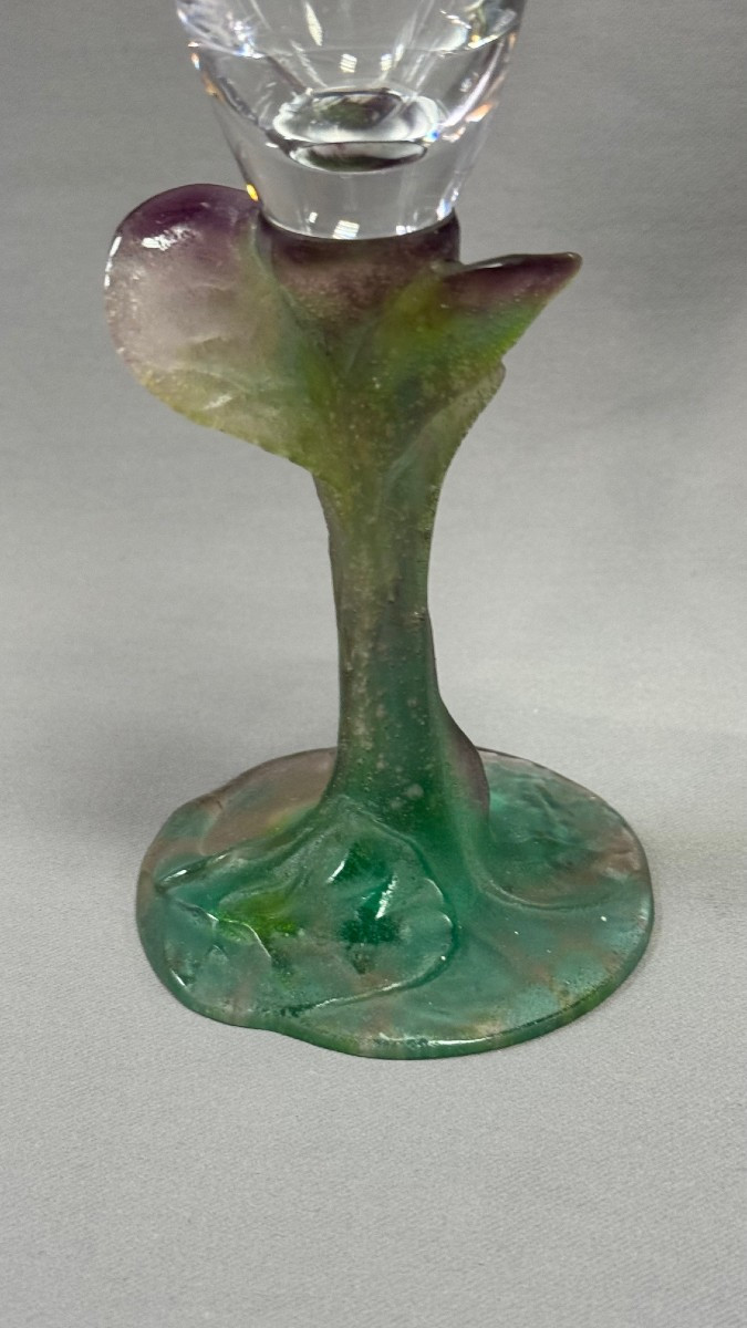 Daum: Champagne Flute From Daum In Nancy With Its Box-photo-3