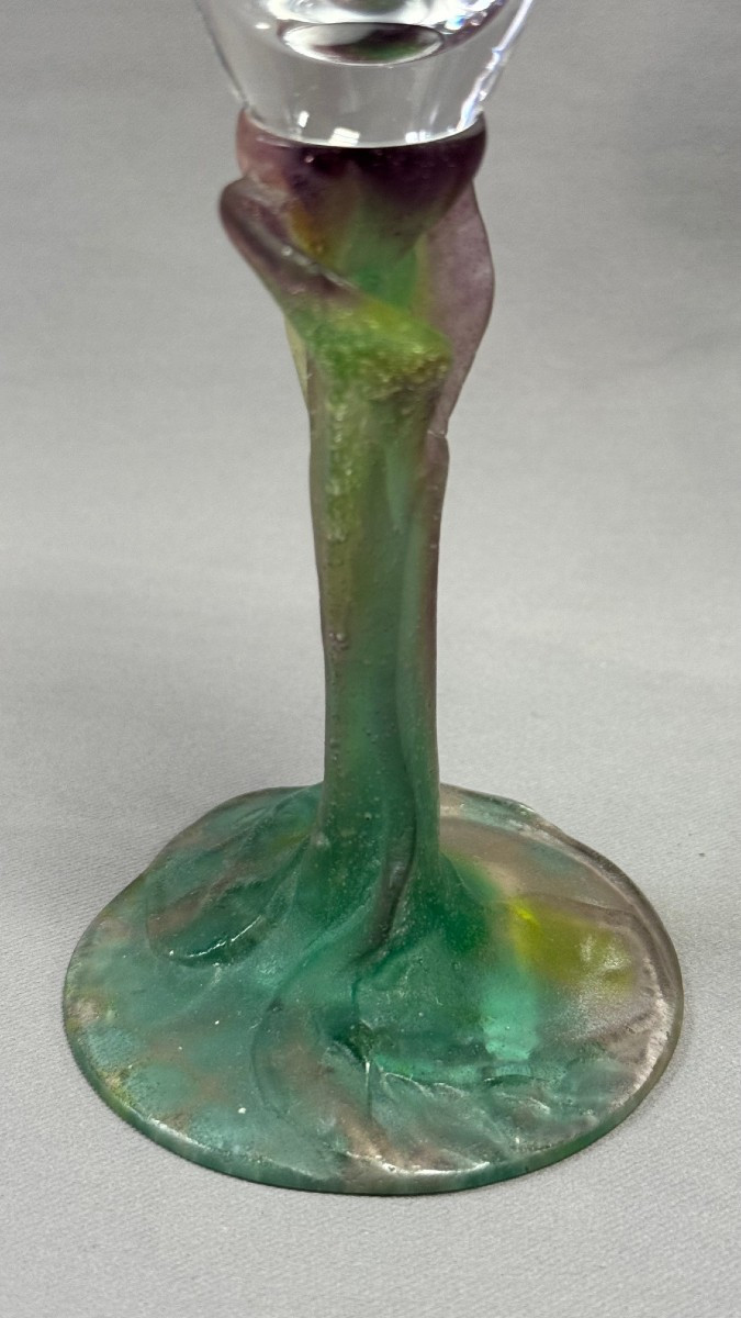 Daum: Champagne Flute From Daum In Nancy With Its Box-photo-4
