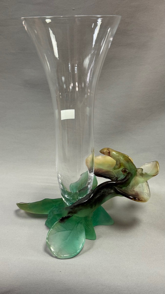 Daum: Lizard Vase From Maison Daum Nancy Without Its Box-photo-2