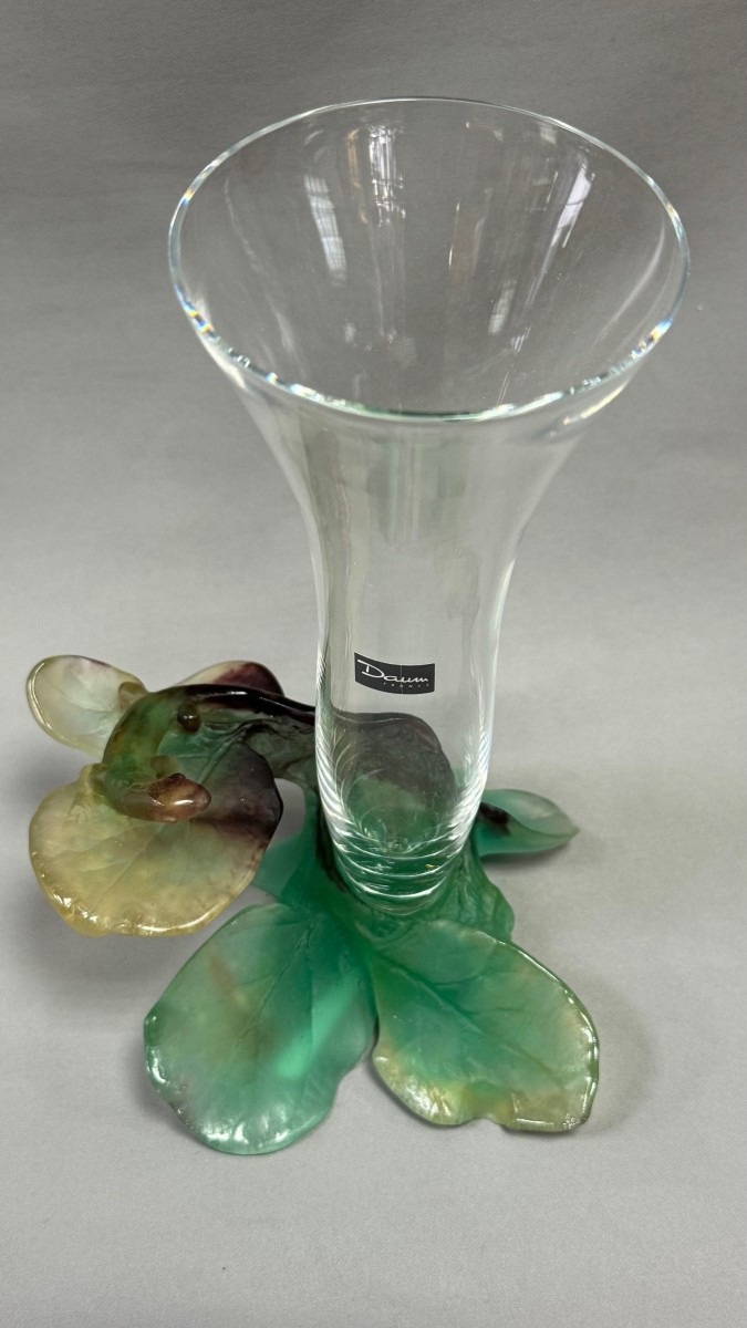 Daum: Lizard Vase From Maison Daum Nancy Without Its Box-photo-5