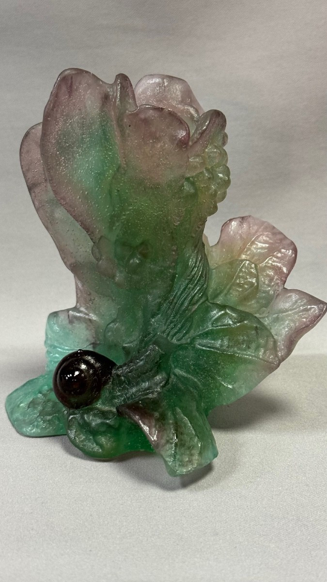 Daum: Escargot Candle Holder From Daum In Nancy With Its Box-photo-2