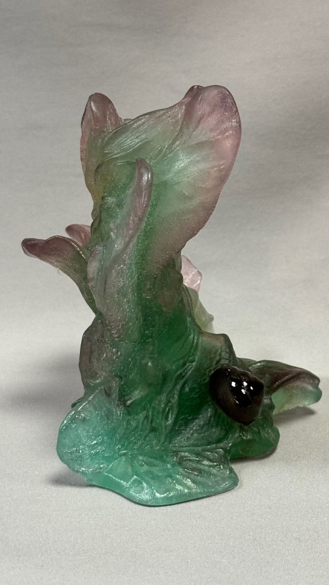 Daum: Escargot Candle Holder From Daum In Nancy With Its Box-photo-4