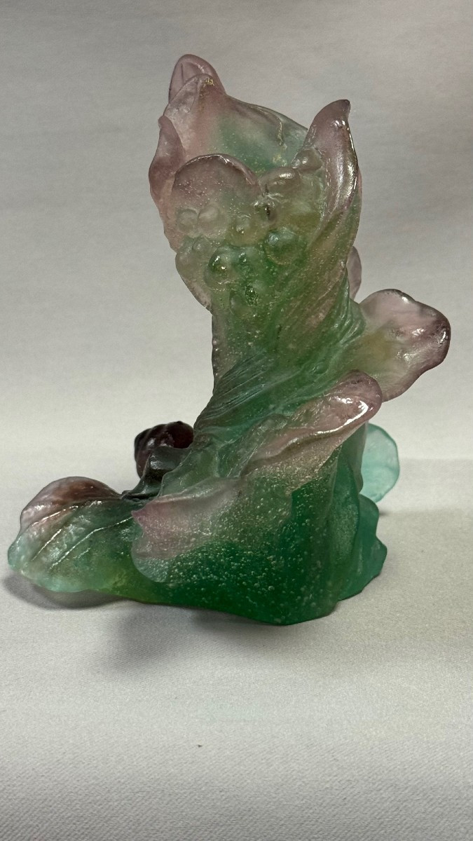 Daum: Escargot Candle Holder From Daum In Nancy With Its Box-photo-3