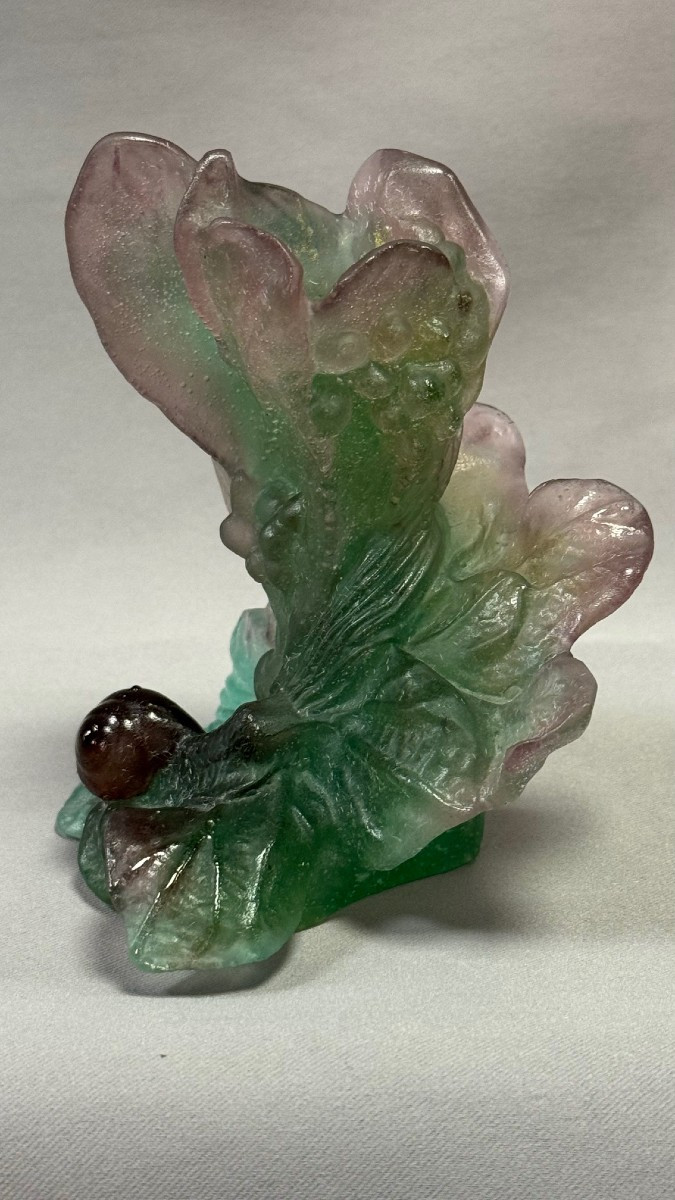 Daum: Escargot Candle Holder From Daum In Nancy With Its Box-photo-4