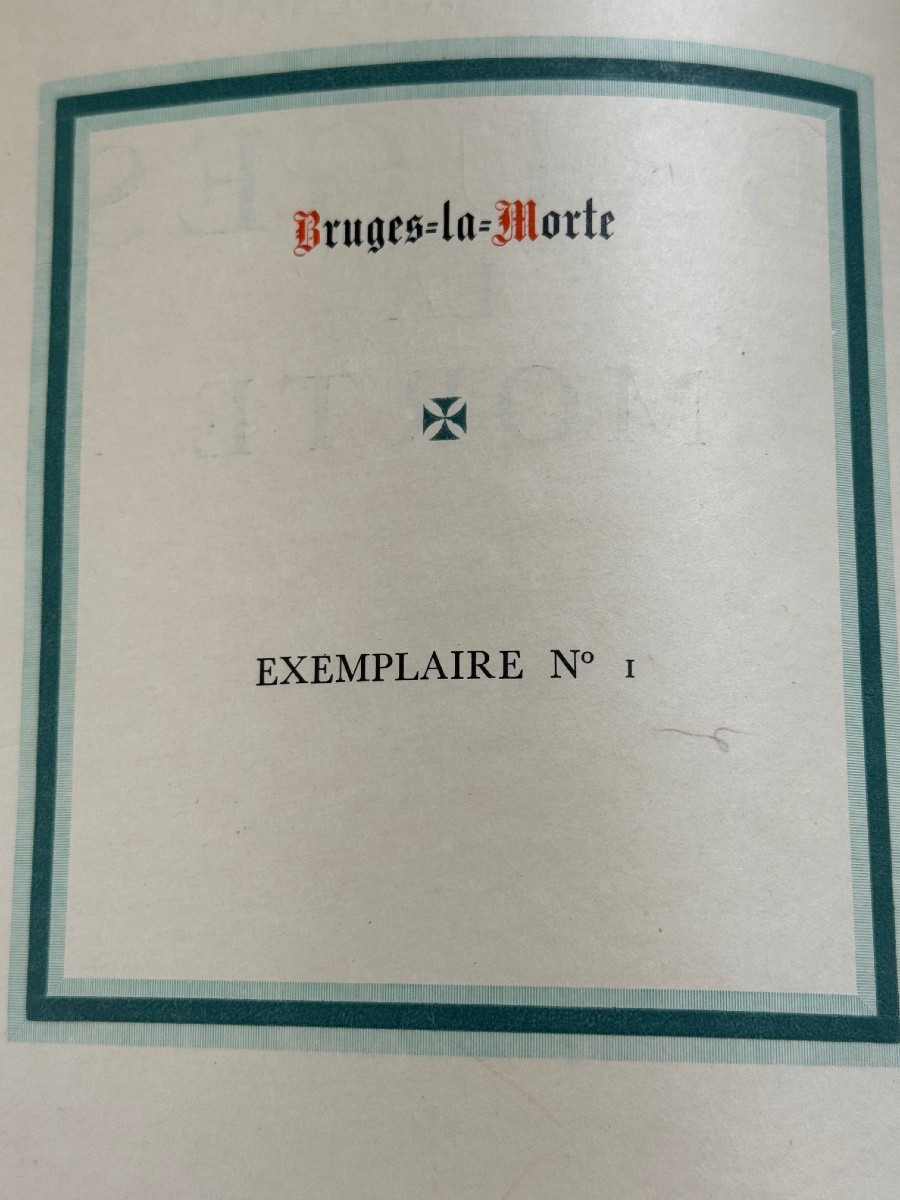 LIVRE : RODENBACH Georges  BRUGES LA MORTE (Considéré comme un chef d'oeuvre du SYMBOLISME)-photo-2