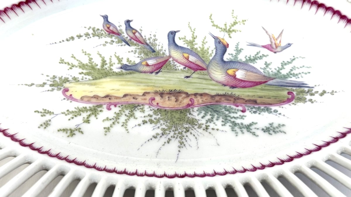 ROVINA EPINAL, COUPE EN PORCELAINE A FRUITS OU A PAIN-photo-2