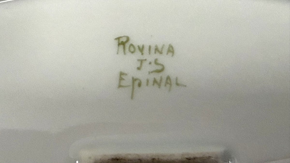 ROVINA EPINAL, COUPE EN PORCELAINE A FRUITS OU A PAIN-photo-4