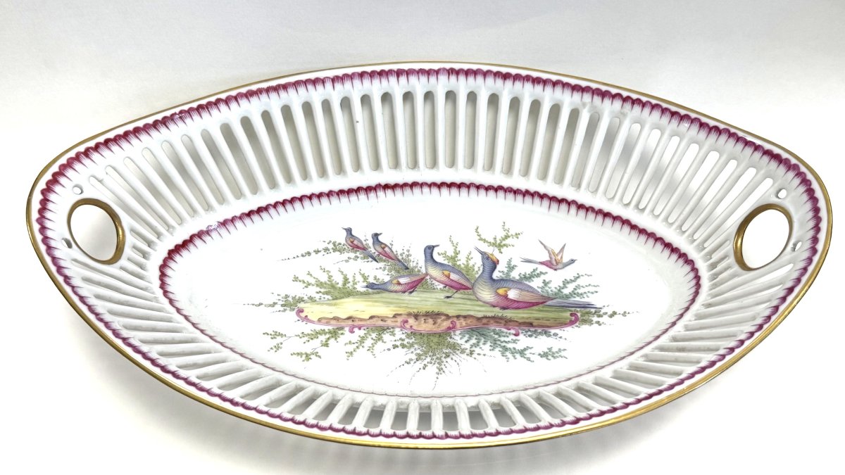 ROVINA EPINAL, COUPE EN PORCELAINE A FRUITS OU A PAIN