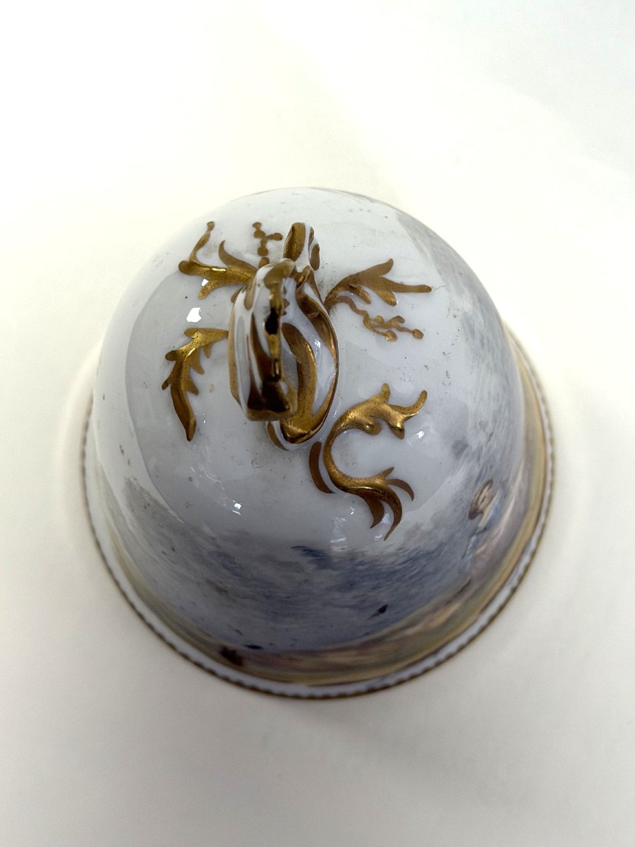 Rovina Epinal, Porcelain Table Bell With Lovebirds Motif -photo-1