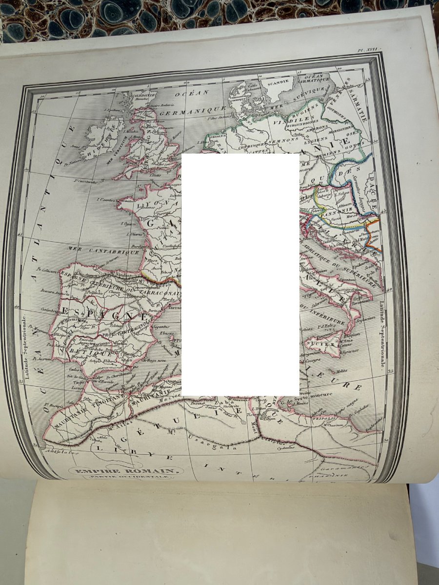 Atlas By The Count Of Ségur, Paris, 1847, Containing 20 Maps Related To World History-photo-3