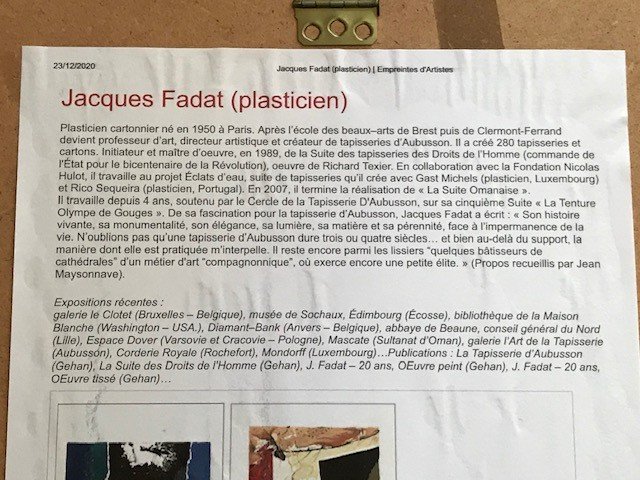 FADAT Jacques, DIRECTEUR DES TAPISSERIES D'AUBUSSON-photo-6