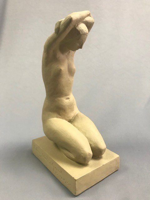 GRES DE RAMBERVILLERS, (CERAMIQUE) FEMME NUE par Henri GUINGOT (RARE)-photo-5