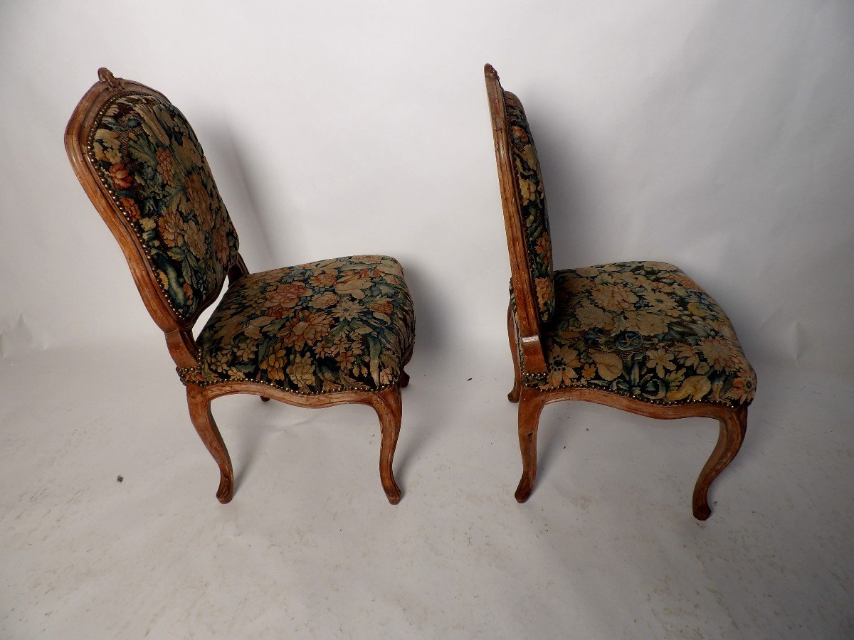 2 18th Century Chairs By Jacques Deshetres-photo-1
