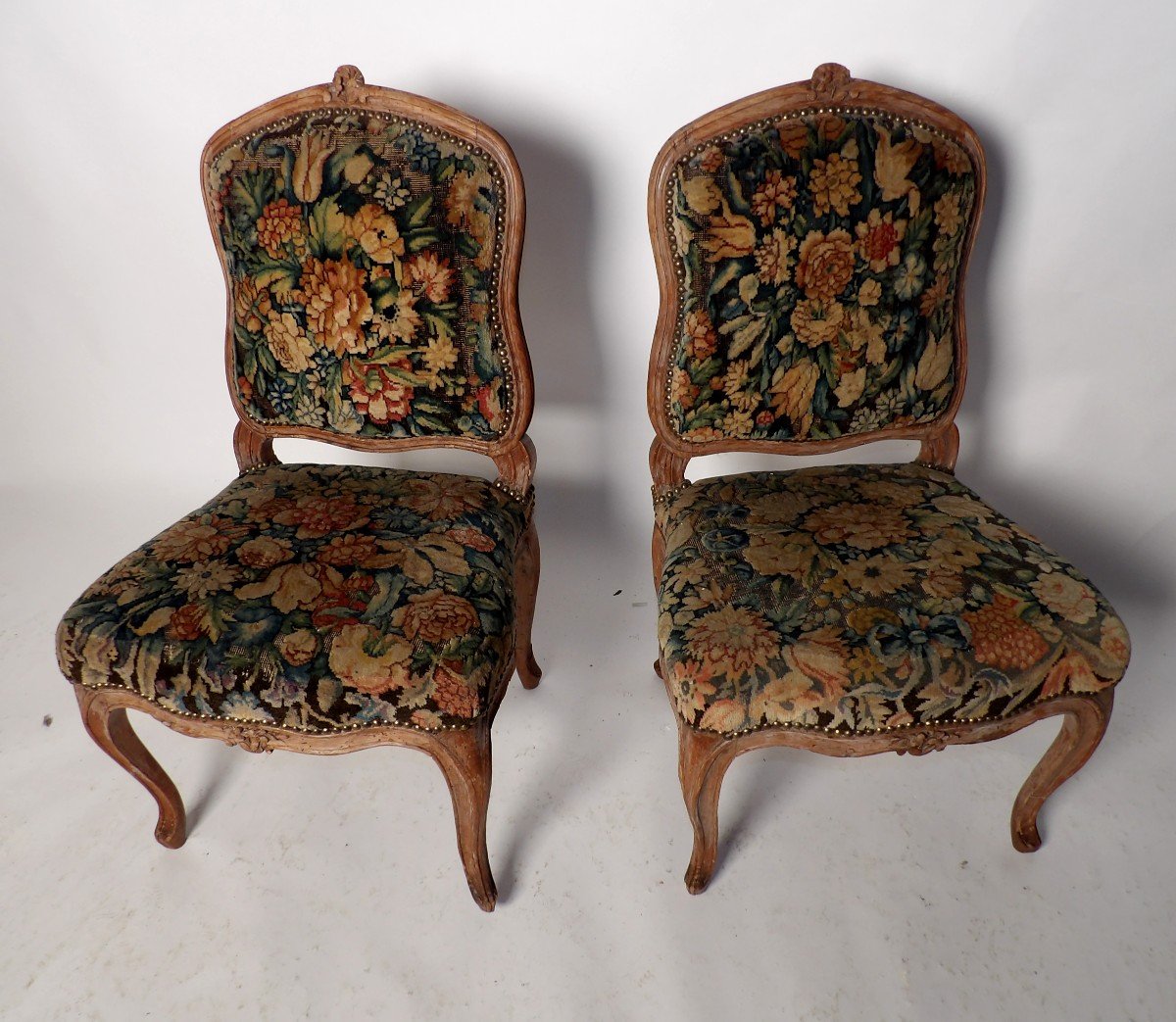 2 18th Century Chairs By Jacques Deshetres