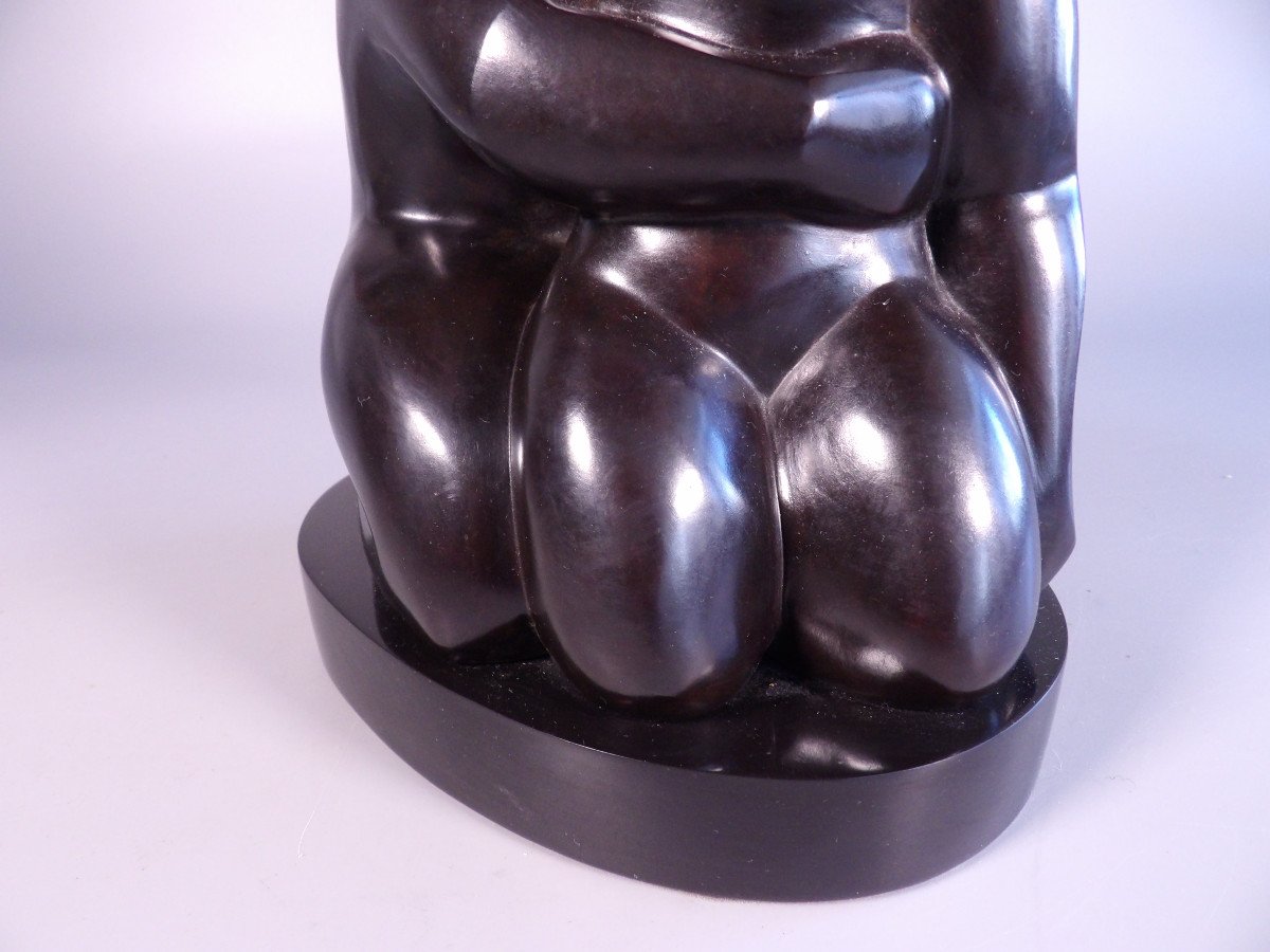 Bronze "entwined Couple" By Ferdinand Parpan-photo-6