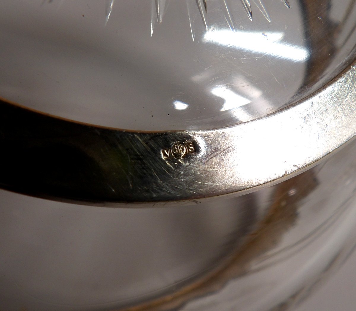 Art Nouveau Cup Enhanced With Silver Metal By Victor Saglier (1809-1894)-photo-3