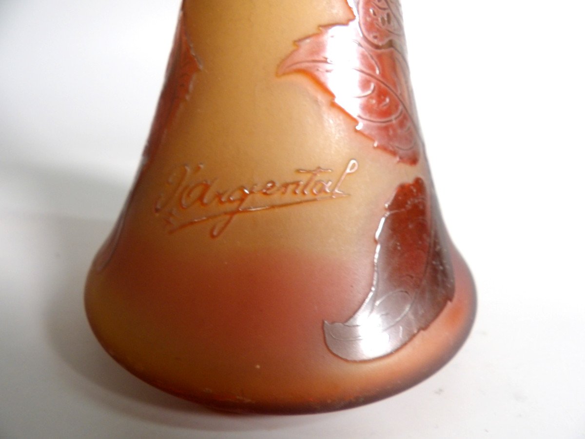 Large Art Nouveau Soliflore Vase By Paul-nicolas d'Argental (1875-1952)-photo-5