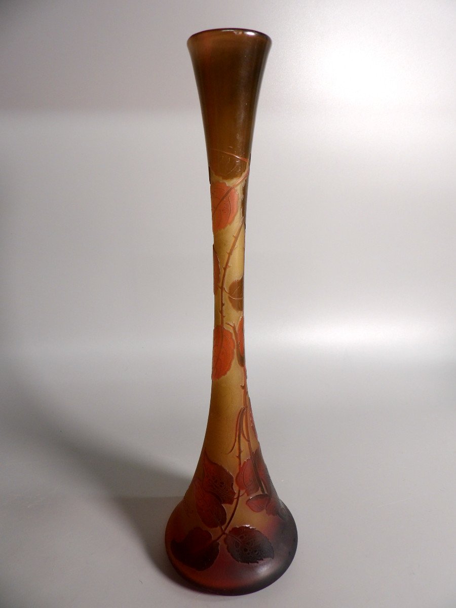 Large Art Nouveau Soliflore Vase By Paul-nicolas d'Argental (1875-1952)