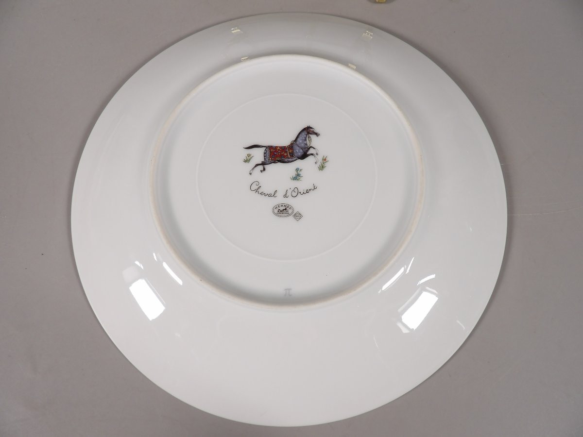 Assiette Cheval d'Orient Ø 19cm par HERMÈS - Paris-photo-5