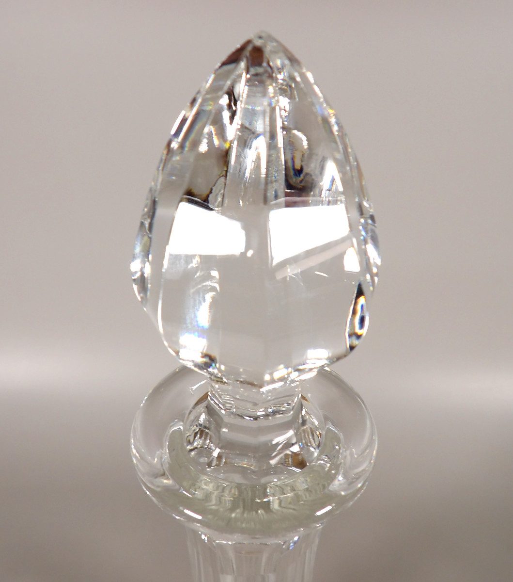 Crystal Wine Carafe By St Louis "chantilly" Model-photo-3