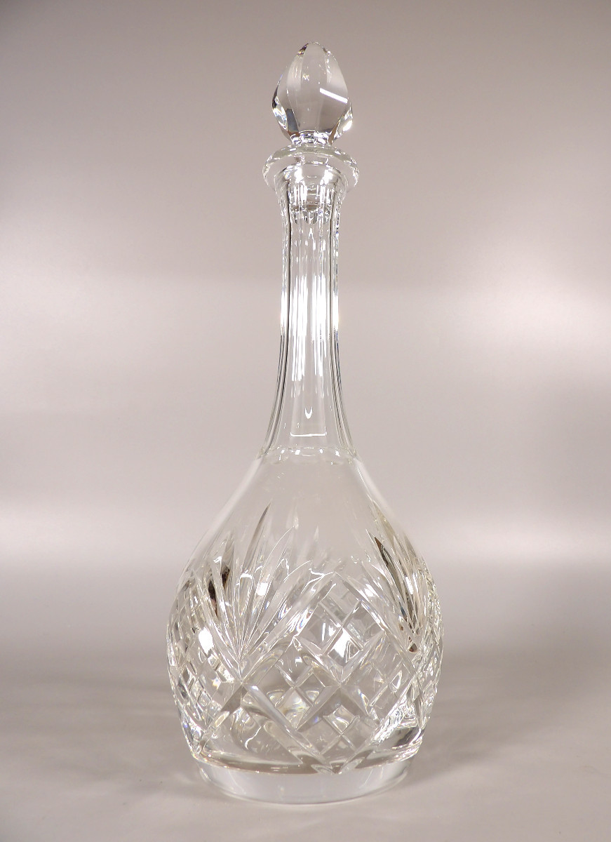 Crystal Wine Carafe By St Louis "chantilly" Model-photo-1