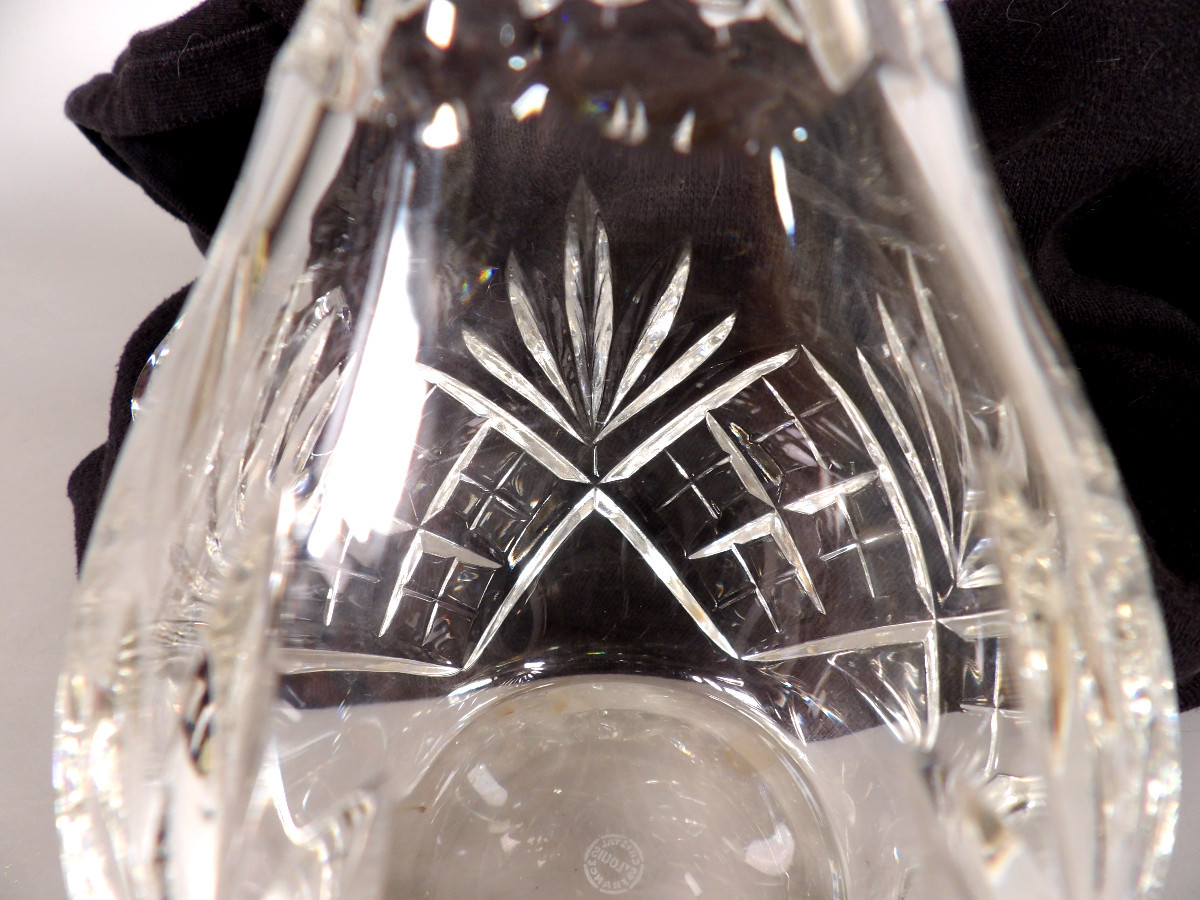 Crystal Wine Carafe By St Louis "chantilly" Model-photo-2