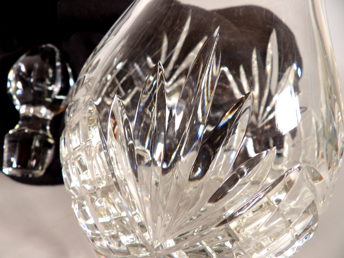 Crystal Wine Carafe By St Louis "chantilly" Model-photo-4