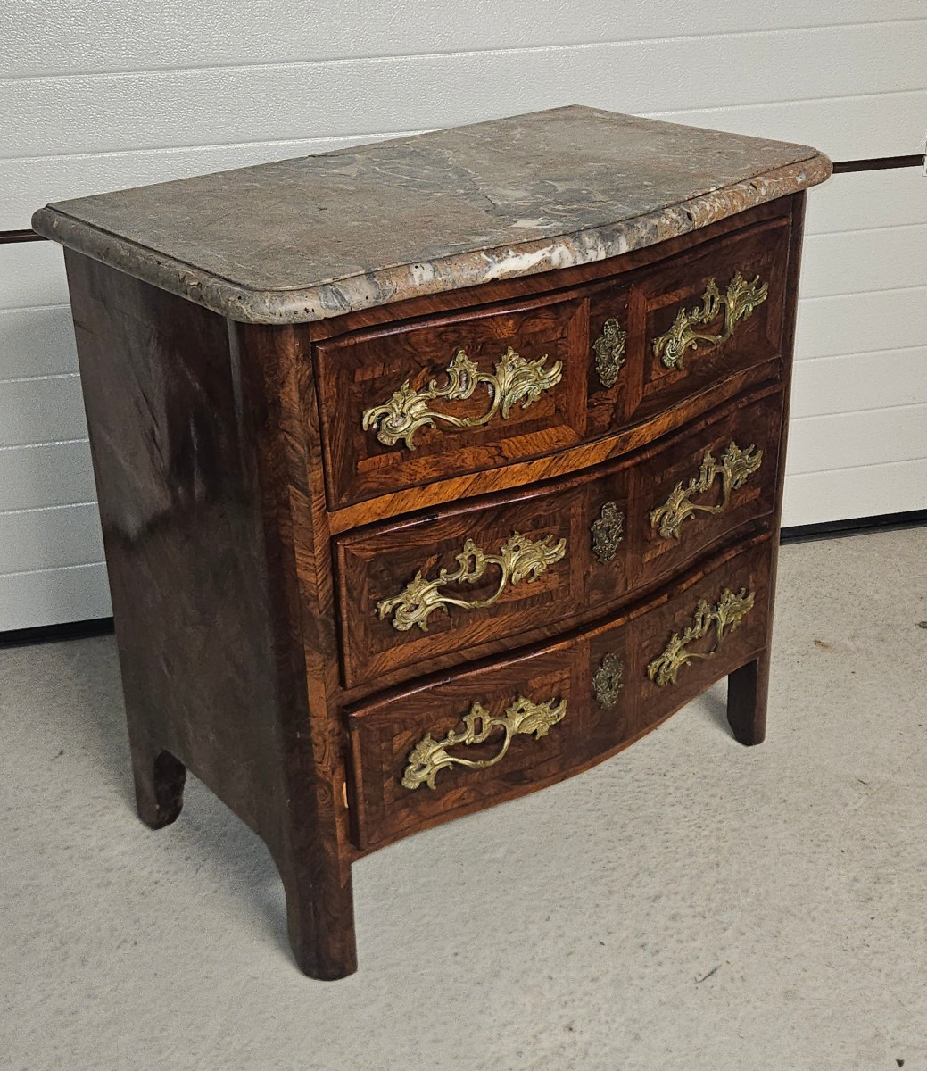 Louis XV Chest Of Drawers Stamped A. Fleury 