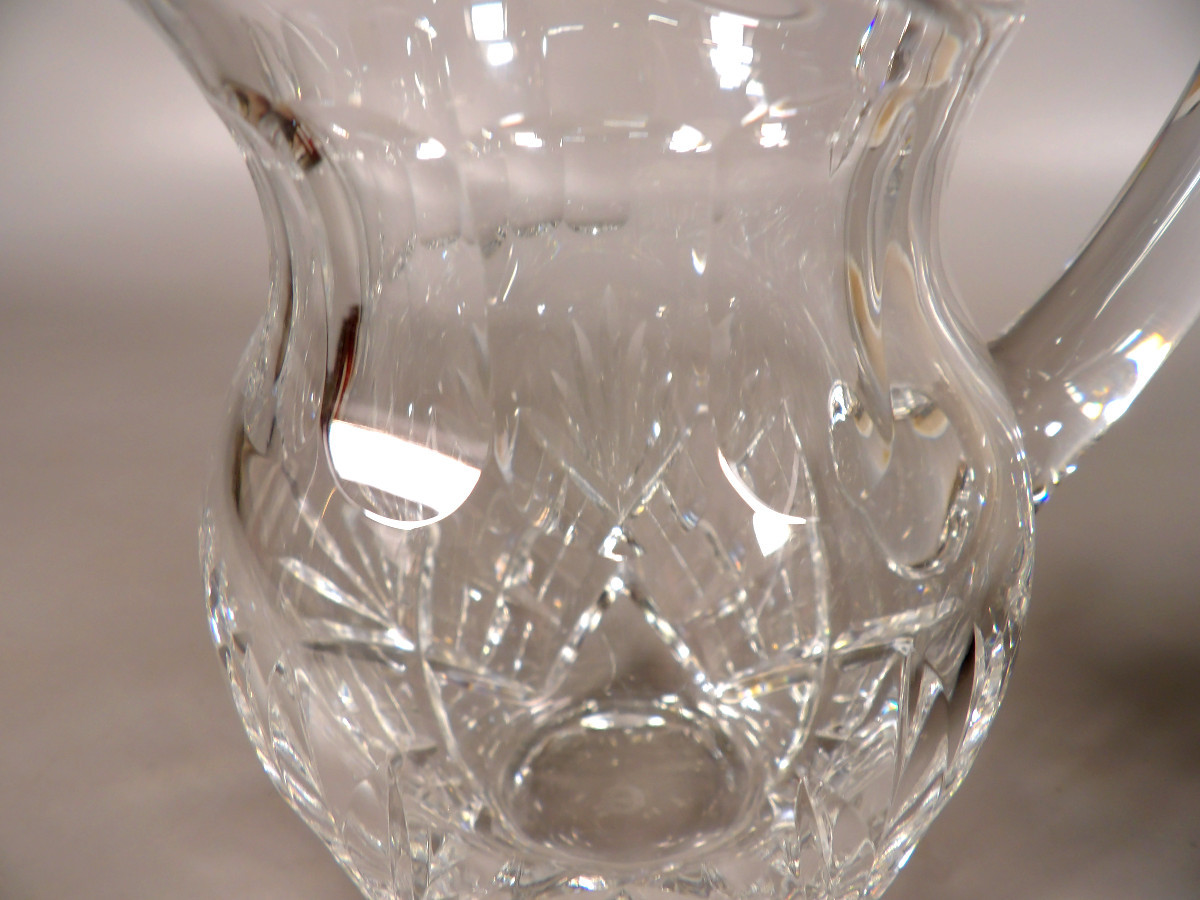 Pichet à eau en Cristal par ST LOUIS Modèle "Chantilly"-photo-2