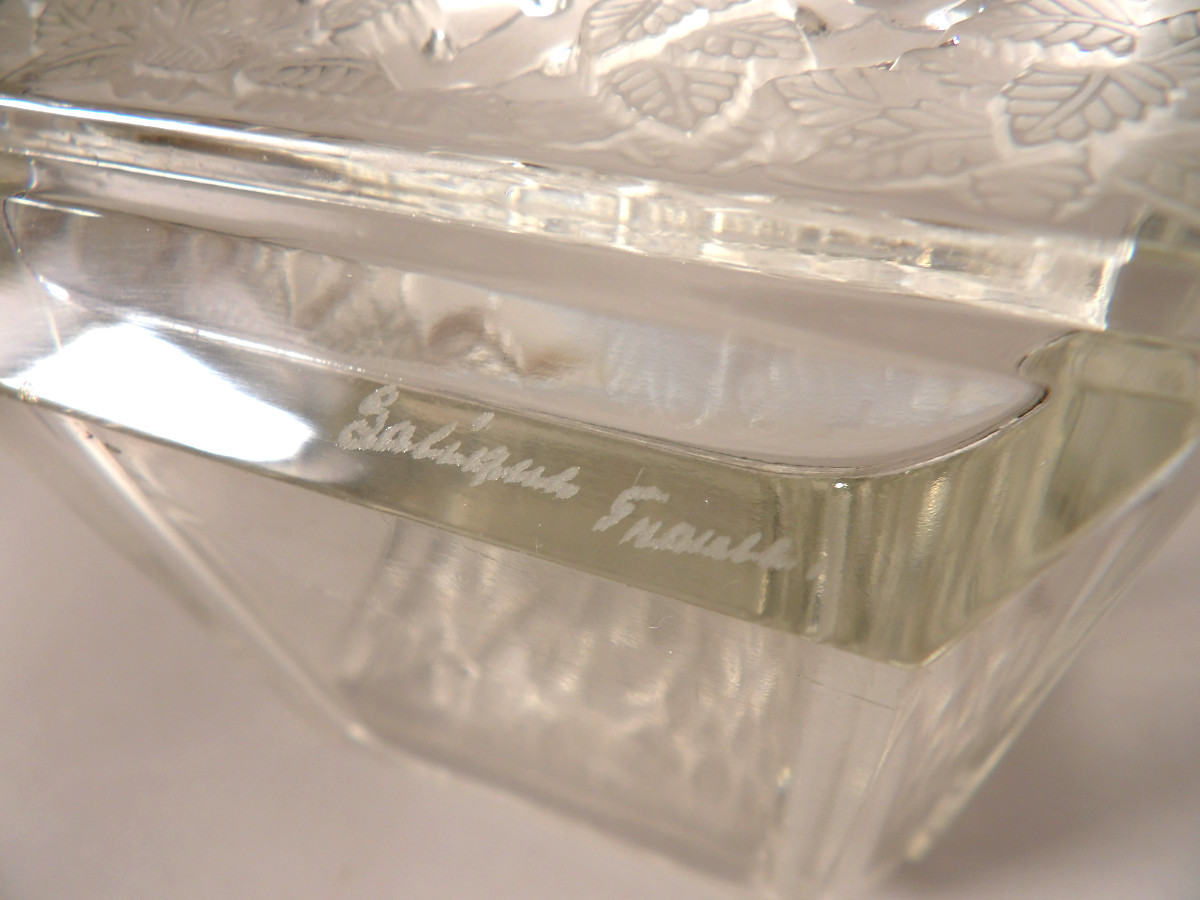 Boîte à Bijoux en Cristal par LALIQUE France - Modèle "COLMAR"-photo-4