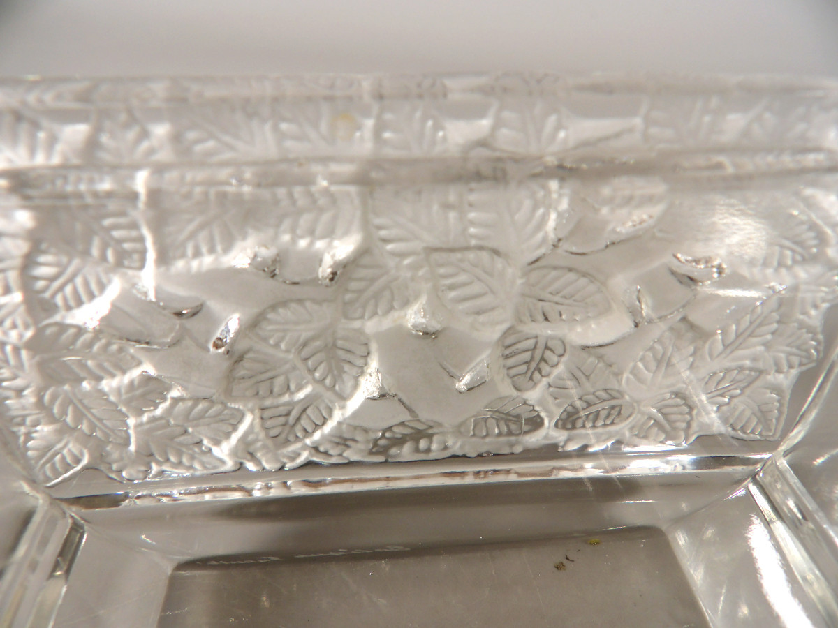 Boîte à Bijoux en Cristal par LALIQUE France - Modèle "COLMAR"-photo-3