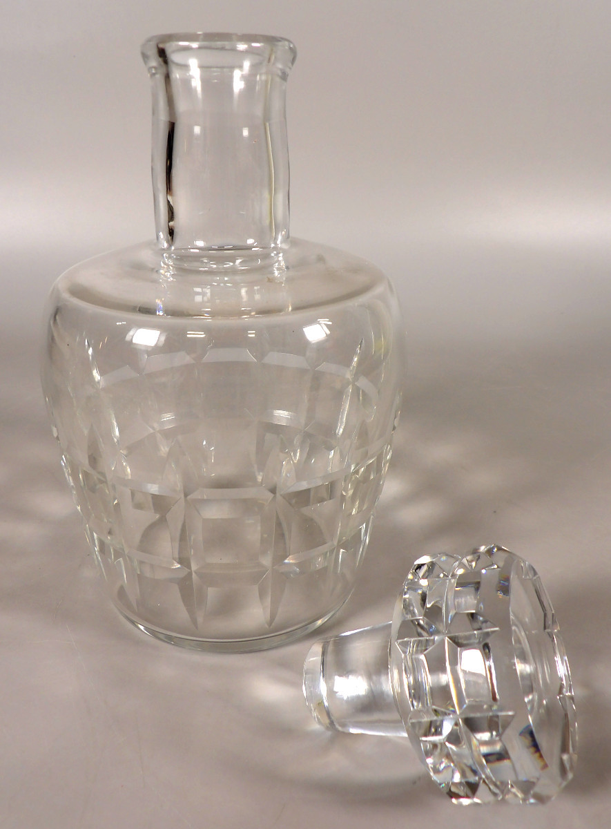 Crystal Decanter By Baccarat - "marignane" Model-photo-3
