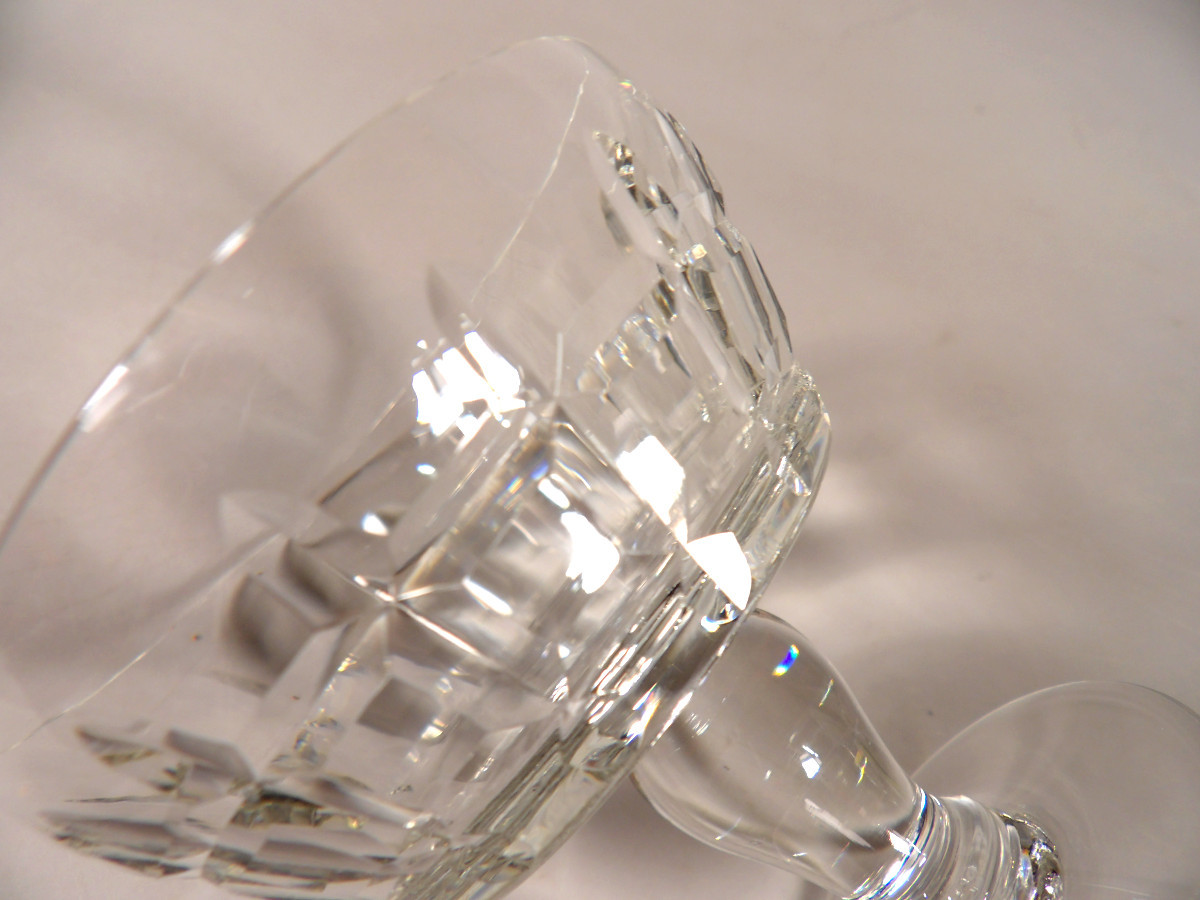 Set Of 4 Crystal Champagne Glasses By Baccarat - "marignane" Model-photo-5