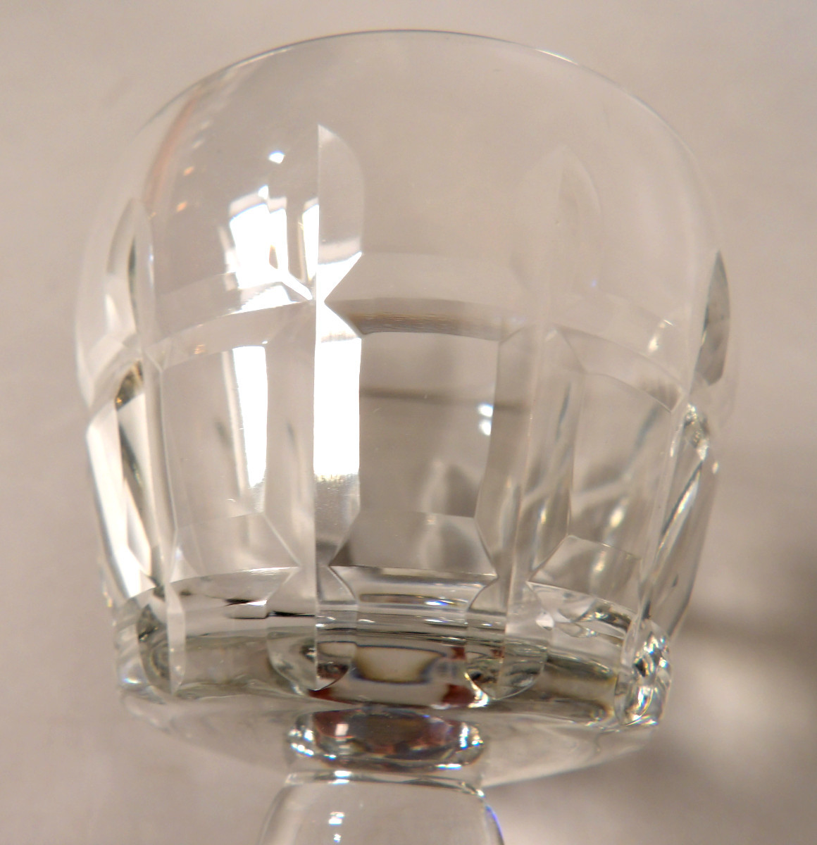 Set Of 10 Port Glasses No. 5 In Crystal By Baccarat - "marignane" Model-photo-4