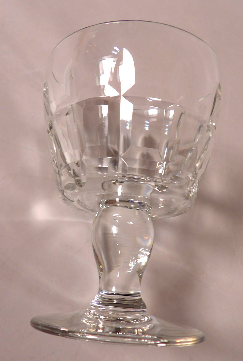 Ensemble de 8 Verres à Vin N°4 en Cristal par BACCARAT - Modèle "Marignane"-photo-4