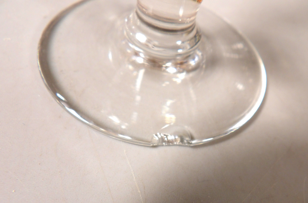Ensemble de 8 Verres à Vin N°4 en Cristal par BACCARAT - Modèle "Marignane"-photo-2