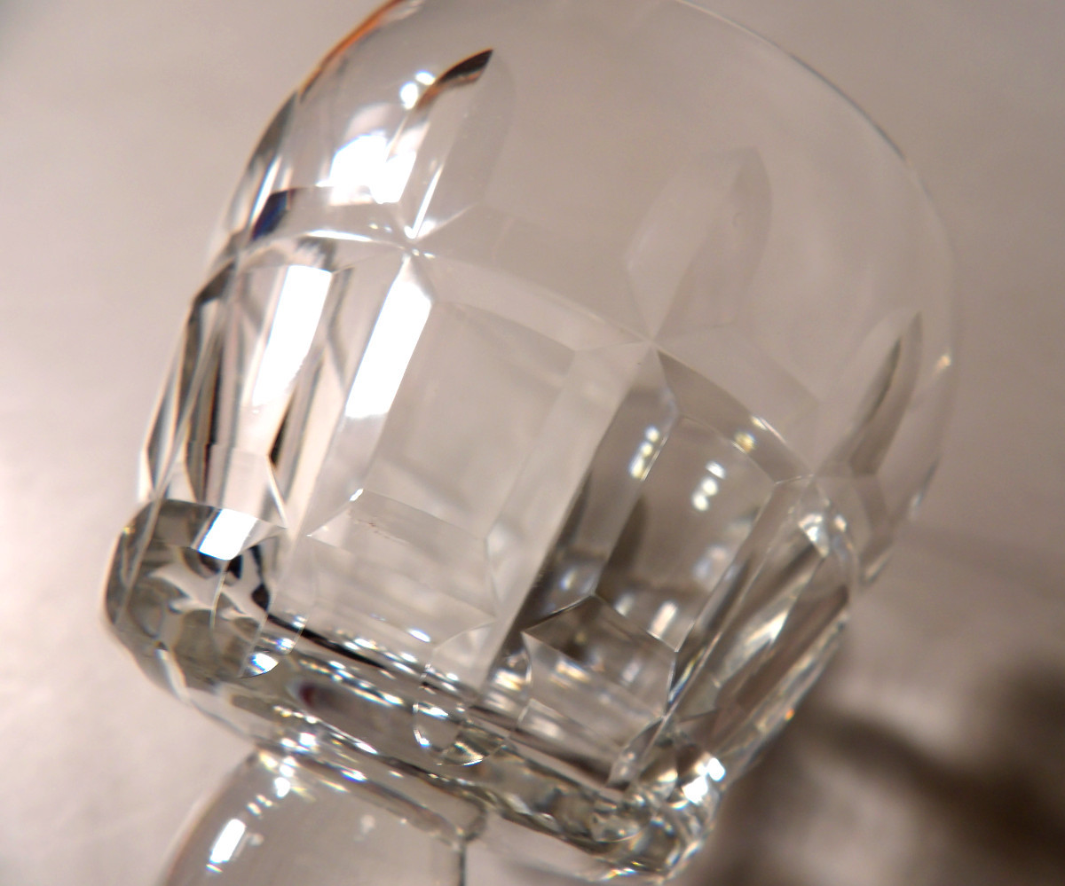 Ensemble de 8 Verres à Vin N°4 en Cristal par BACCARAT - Modèle "Marignane"-photo-4