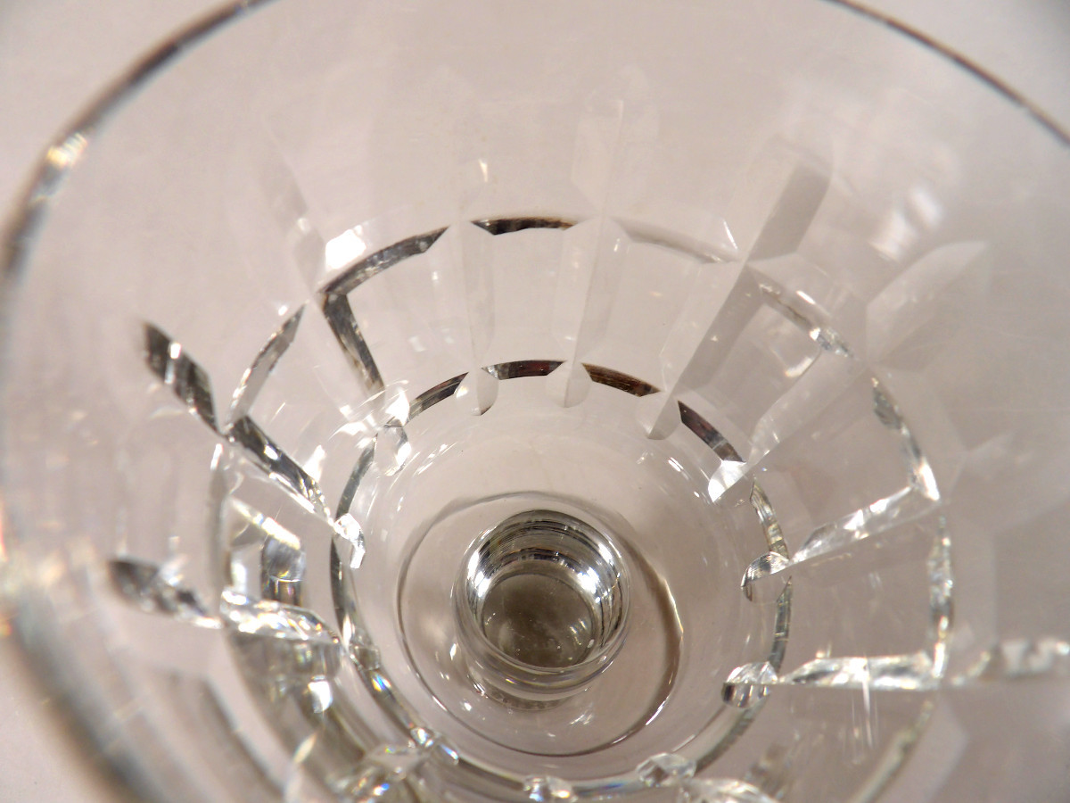 Ensemble de 8 Verres à Vin N°4 en Cristal par BACCARAT - Modèle "Marignane"-photo-6