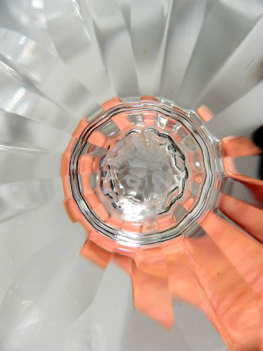 Set Of 4 Crystal Water Glasses And 2 Wine Glasses By St Louis - "tarn" Model-photo-3