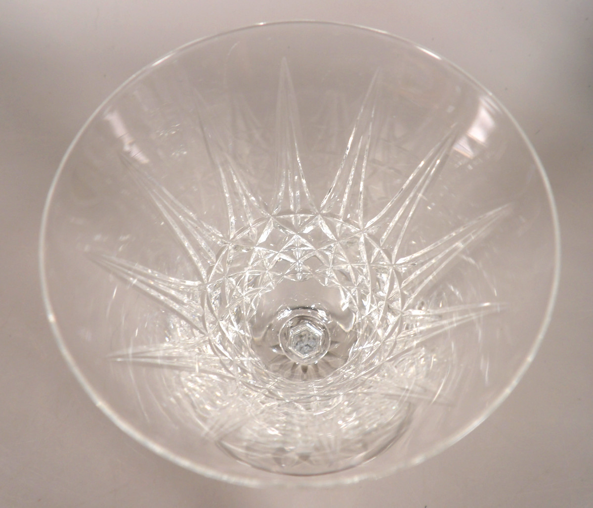 Set Of 4 Crystal Water Glasses And 2 Wine Glasses By St Louis - "tarn" Model-photo-4